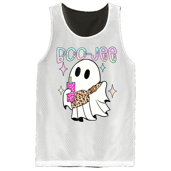 Cute Boo Ghost Spooky Funny Halloween Costume Boujee Boo Jee Mesh Reversible Basketball Jersey Tank