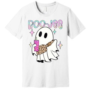 Cute Boo Ghost Spooky Funny Halloween Costume Boujee Boo Jee Premium T-Shirt