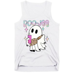 Cute Boo Ghost Spooky Funny Halloween Costume Boujee Boo Jee Tank Top