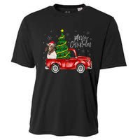 Cute Boer Goat Dog Truck Merry Christmas Goat Lover Xmas Cooling Performance Crew T-Shirt