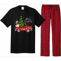 Cute Boer Goat Dog Truck Merry Christmas Goat Lover Xmas Pajama Set