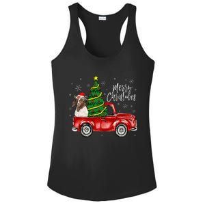 Cute Boer Goat Dog Truck Merry Christmas Goat Lover Xmas Ladies PosiCharge Competitor Racerback Tank