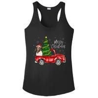 Cute Boer Goat Dog Truck Merry Christmas Goat Lover Xmas Ladies PosiCharge Competitor Racerback Tank