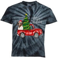 Cute Boer Goat Dog Truck Merry Christmas Goat Lover Xmas Kids Tie-Dye T-Shirt