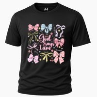 Coquette Bow God Says I Am Valentine Christian Grunge Cool Gift Cooling Performance Crew T-Shirt