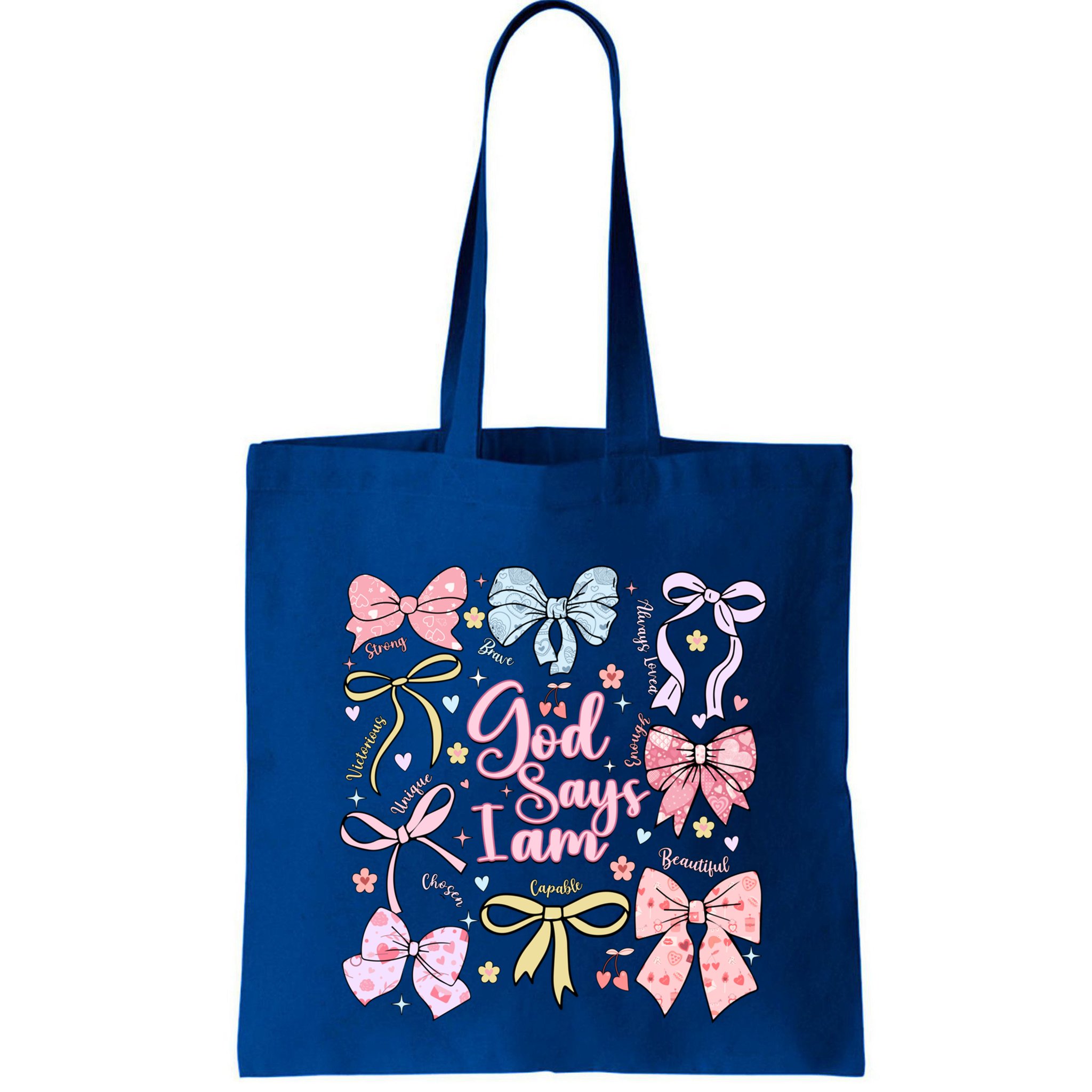 Coquette Bow God Says I Am Valentine Christian Grunge Cool Gift Bag