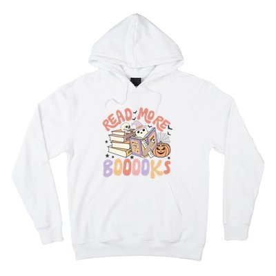 Cute Booooks Ghost Read More Books Funny Teacher Halloween Hoodie