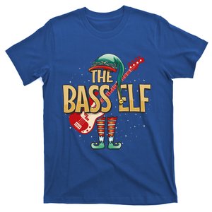 Christmas Bass Guitar Elf For Bassist Musician T-Shirt