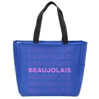 Cru Beaujolais Gamay Noir Natural Wine Lover Cool Gift Zip Tote Bag