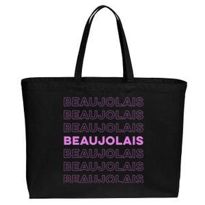 Cru Beaujolais Gamay Noir Natural Wine Lover Cool Gift Cotton Canvas Jumbo Tote