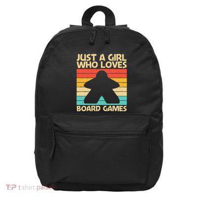 Cool Board Game Art For Girl Board Gamer Meeple Lovers 16 in Basic Backpack