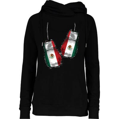 Chicano Boxers Gear Fans Mexican Flag Gloves Mexico Boxing Womens Funnel Neck Pullover Hood