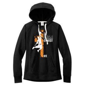 Christian Basketball Gift Philippians 413 Women's Fleece Hoodie