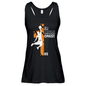 Christian Basketball Gift Philippians 413 Ladies Essential Flowy Tank