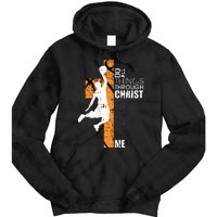 Christian Basketball Gift Philippians 413 Tie Dye Hoodie