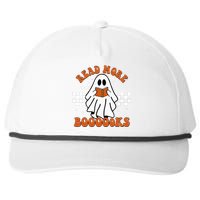 Cute Booooks Ghost Read More Books Funny Teacher Halloween Snapback Five-Panel Rope Hat