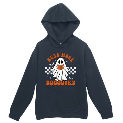 Cute Booooks Ghost Read More Books Funny Teacher Halloween Urban Pullover Hoodie