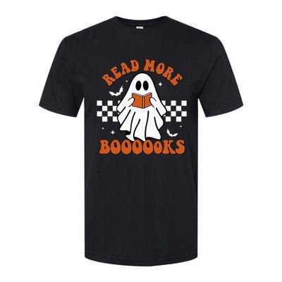 Cute Booooks Ghost Read More Books Funny Teacher Halloween Softstyle CVC T-Shirt