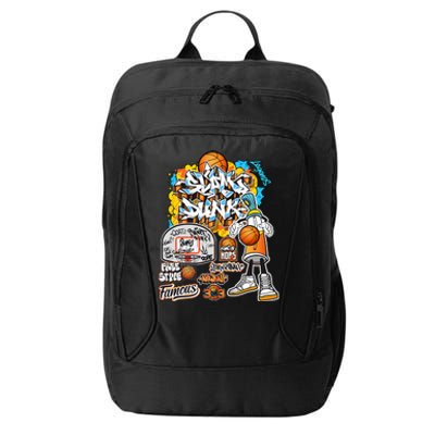 Cool Basketball Graffiti Style Illustration City Backpack