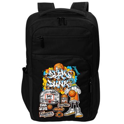 Cool Basketball Graffiti Style Illustration Impact Tech Backpack