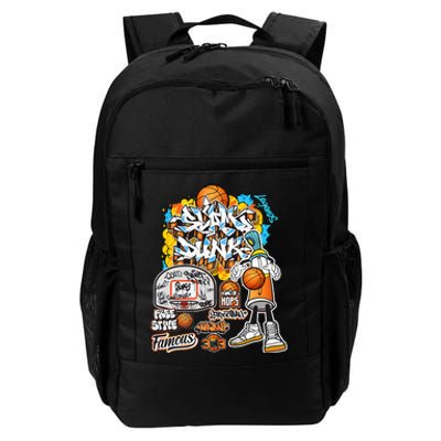 Cool Basketball Graffiti Style Illustration Daily Commute Backpack