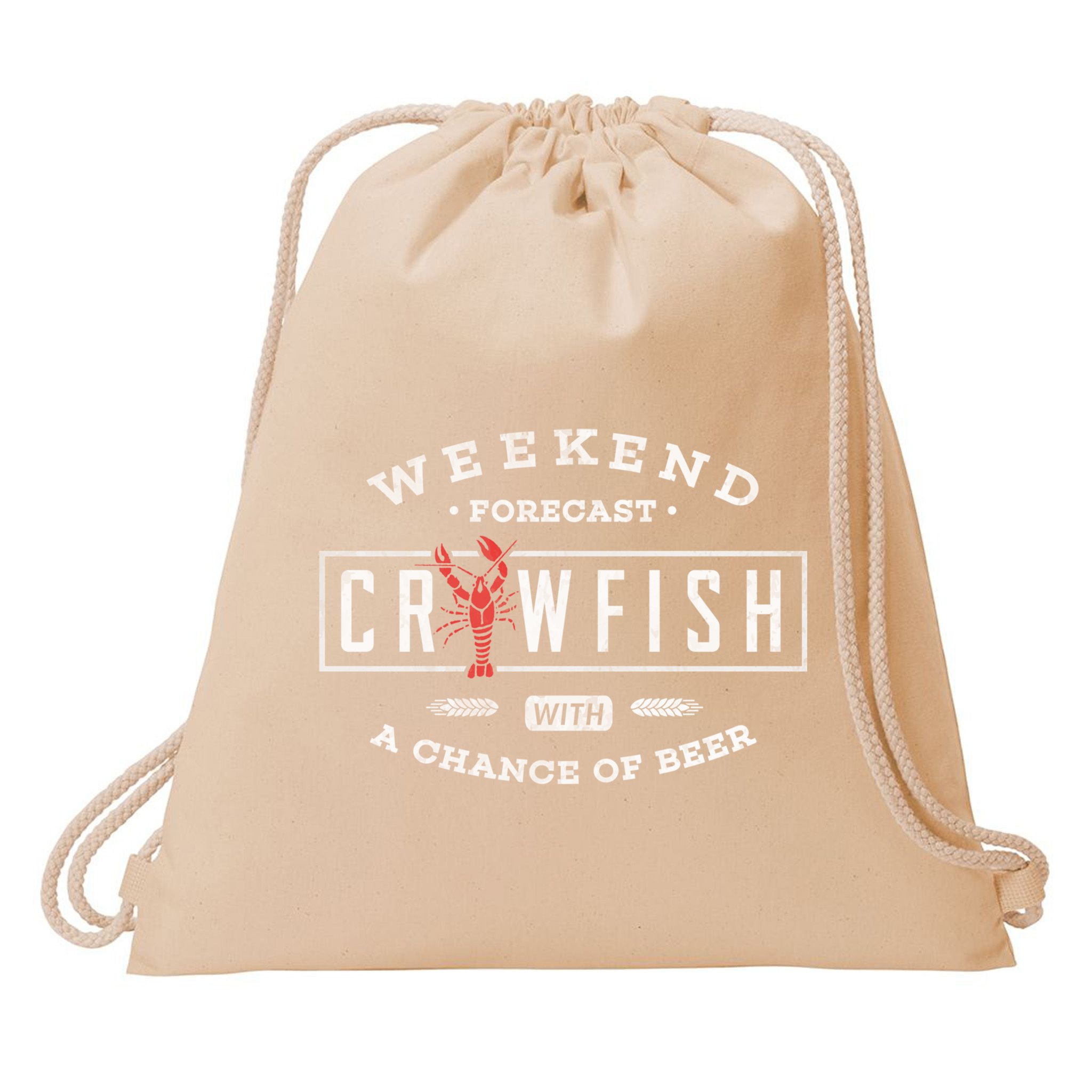 Crawfish Boil Gift Weekend Forecast Cajun And Beer Party Meaningful Gift Drawstring Bag