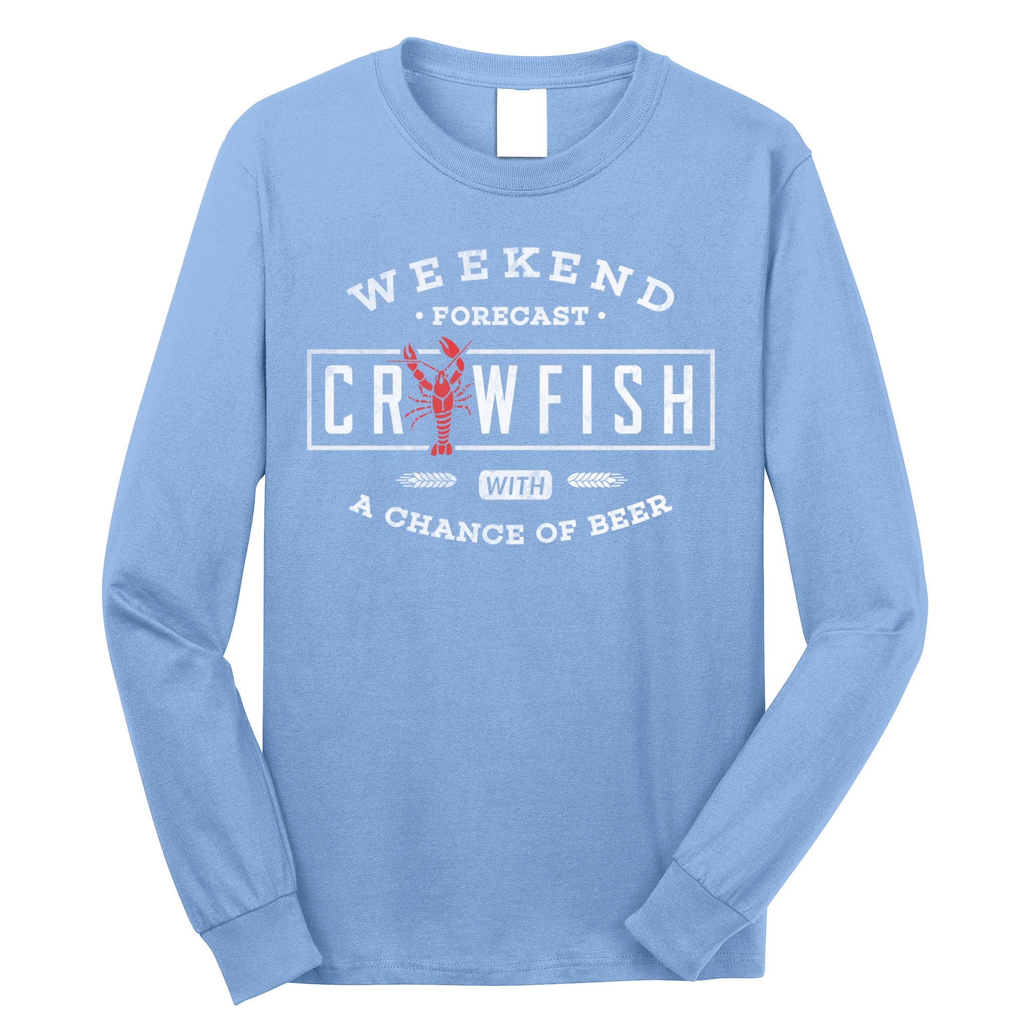Crawfish Boil Gift Weekend Forecast Cajun And Beer Party Meaningful Gift Long Sleeve Shirt