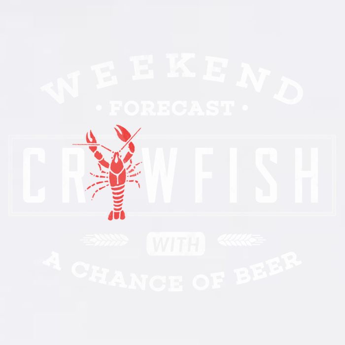 Crawfish Boil Gift Weekend Forecast Cajun And Beer Party Meaningful Gift Tall T-Shirt