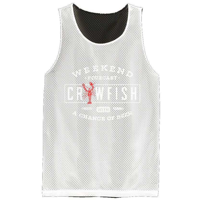 Crawfish Boil Gift Weekend Forecast Cajun And Beer Party Meaningful Gift Mesh Reversible Basketball Jersey Tank