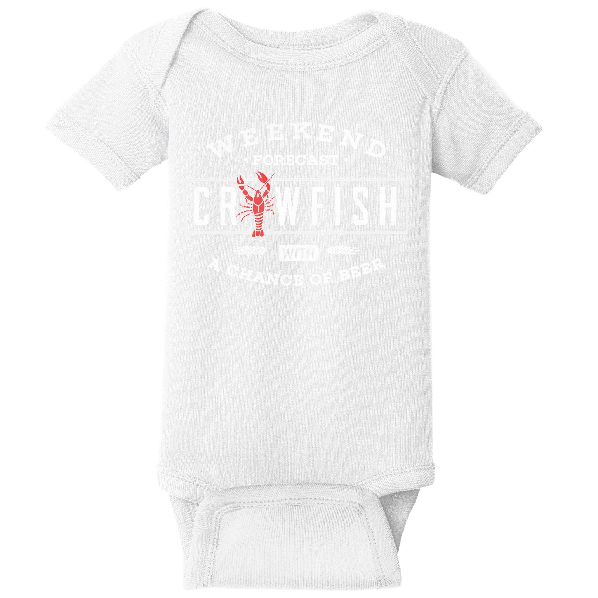 Crawfish Boil Gift Weekend Forecast Cajun And Beer Party Meaningful Gift Baby Bodysuit