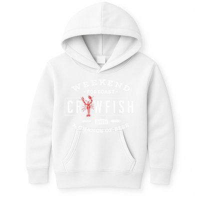 Crawfish Boil Gift Weekend Forecast Cajun And Beer Party Meaningful Gift Kids Hoodie