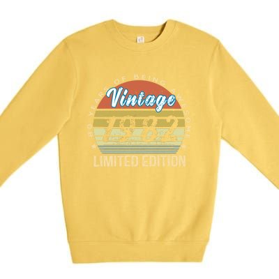 Cool Birthday Gift Vintage 1982 Limited Edition Premium Crewneck Sweatshirt