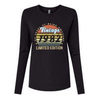 Cool Birthday Gift Vintage 1982 Limited Edition Womens Cotton Relaxed Long Sleeve T-Shirt