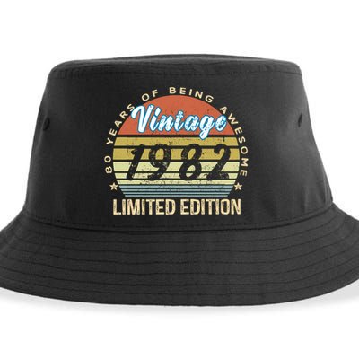 Cool Birthday Gift Vintage 1982 Limited Edition Sustainable Bucket Hat