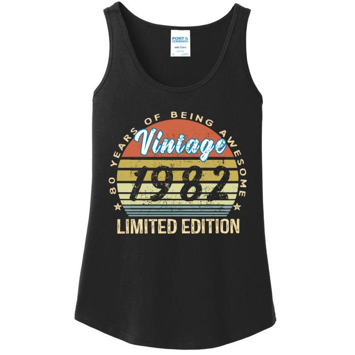 Cool Birthday Gift Vintage 1982 Limited Edition Ladies Essential Tank