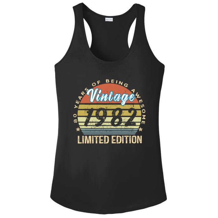 Cool Birthday Gift Vintage 1982 Limited Edition Ladies PosiCharge Competitor Racerback Tank