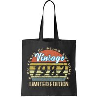 Cool Birthday Gift Vintage 1982 Limited Edition Tote Bag