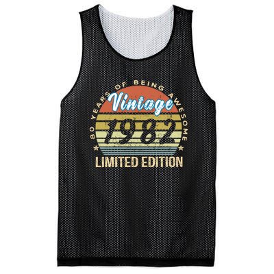 Cool Birthday Gift Vintage 1982 Limited Edition Mesh Reversible Basketball Jersey Tank