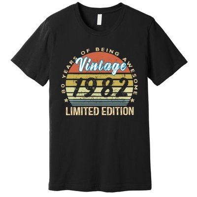 Cool Birthday Gift Vintage 1982 Limited Edition Premium T-Shirt