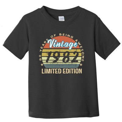 Cool Birthday Gift Vintage 1982 Limited Edition Toddler T-Shirt