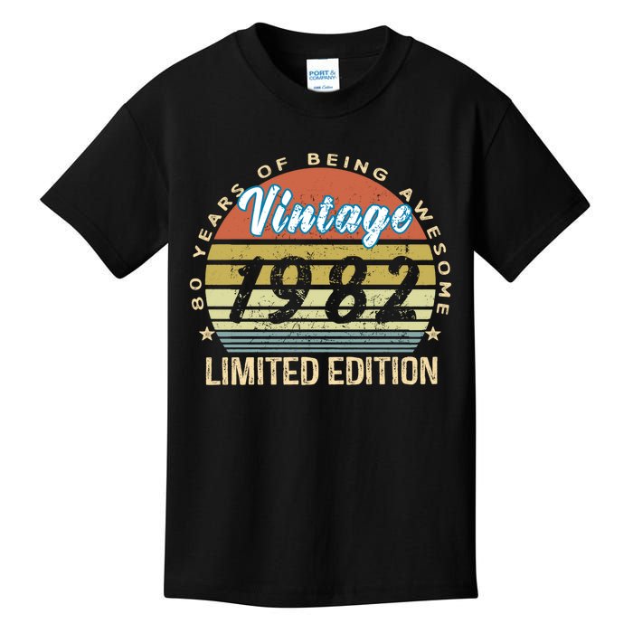 Cool Birthday Gift Vintage 1982 Limited Edition Kids T-Shirt