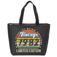 Cool Birthday Gift Vintage 1982 Limited Edition Zip Tote Bag