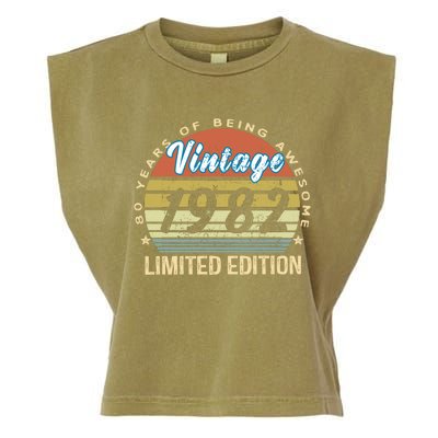 Cool Birthday Gift Vintage 1982 Limited Edition Garment-Dyed Women's Muscle Tee