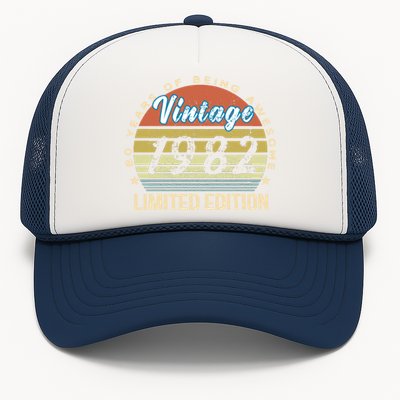 Cool Birthday Gift Vintage 1982 Limited Edition Trucker Hat