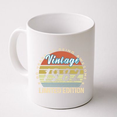 Cool Birthday Gift Vintage 1982 Limited Edition Coffee Mug