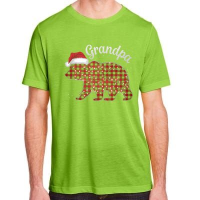 Christmas Bear Grandpa Xmas Buffalo Lights Holiday Gift Adult ChromaSoft Performance T-Shirt