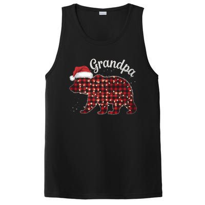 Christmas Bear Grandpa Xmas Buffalo Lights Holiday Gift PosiCharge Competitor Tank