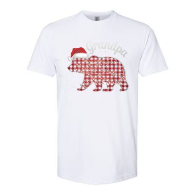 Christmas Bear Grandpa Xmas Buffalo Lights Holiday Gift Softstyle CVC T-Shirt