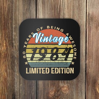 Cool Birthday Gift Vintage 1984 Limited Edition Coaster