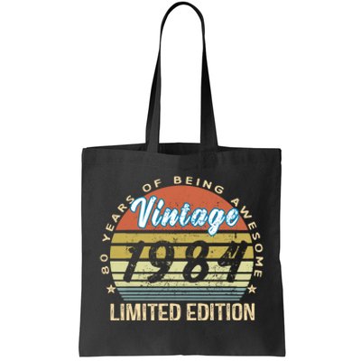 Cool Birthday Gift Vintage 1984 Limited Edition Tote Bag